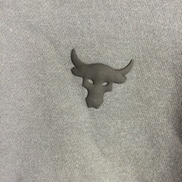 Under Armour Women Project Rock Pullover Loose Tie Bottom Sweatshirt Gray Size L - Picture 9 of 15